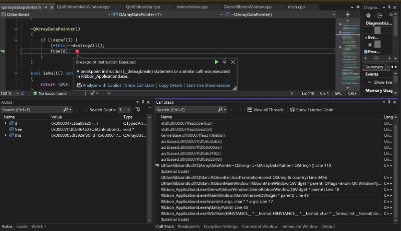 crash abnormally when it is compiled and run under Windows 11 ...