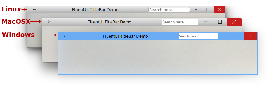 Customize title bar in Qt app